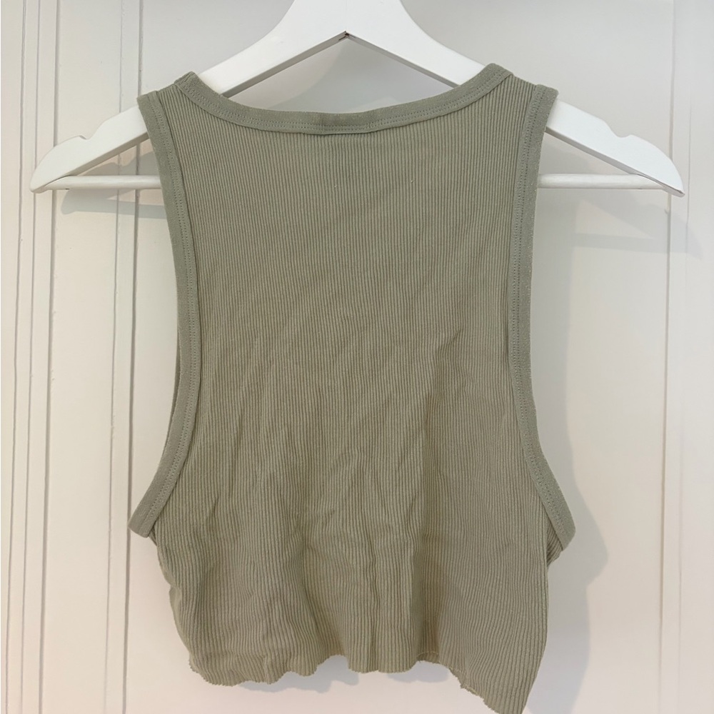 Aritzia TNA Ribbed Cropped Racer Tank - Picture 4 of 4